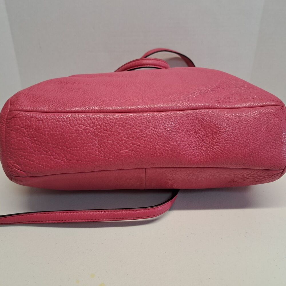 Coach Kelsey Dahlia Pink Pebbled Satchel - Picture 4 of 12